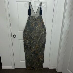 Vintage Mossy Oak camo Bibs size L